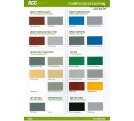 BẢNG MÀU SƠN EPOXY KCC HÀN QUỐC BẢNG MÀU SƠN EPOXY KCC HÀN QUỐC
