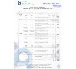 BẢNG GIÁ SƠN ĐÁ HOÀ BÌNH BẢNG GIÁ SƠN ĐÁ HOÀ BÌNH